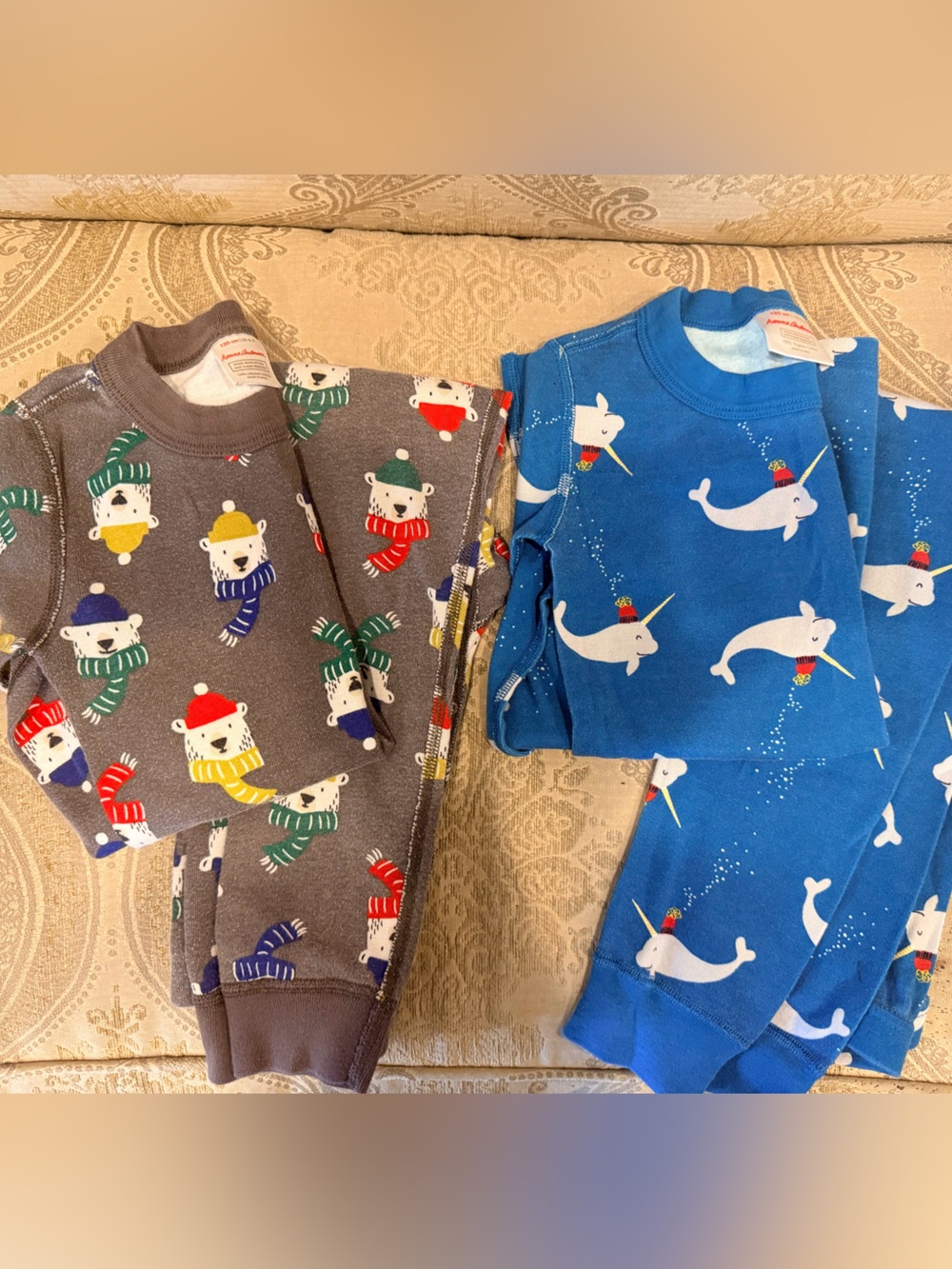 Lot Hanna Andersson Pajama HannaJams Size 6-7 120 long sleeve and pant